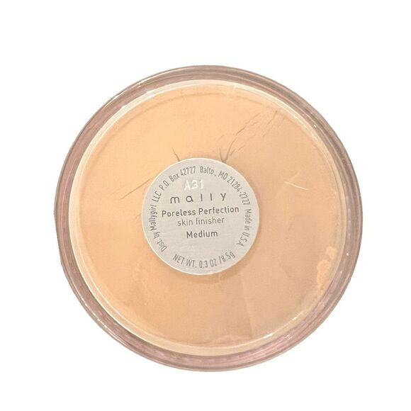 MALLY PORELESS PROTECTION SKIN FINISHER TINTED SETTING POWDER MED FULL SZ .3oz - Picture 3 of 7